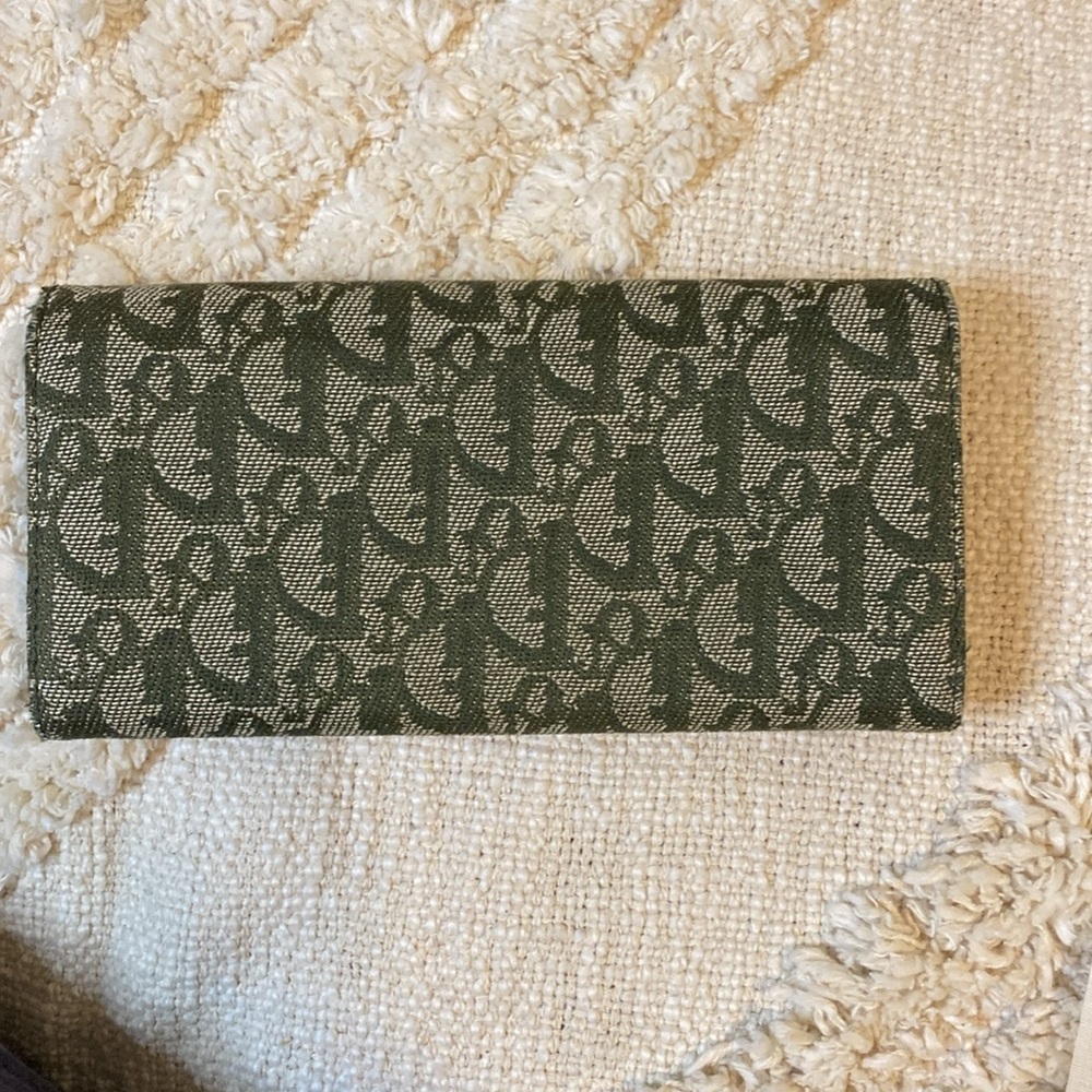 Christian Dior Long Green Trotter Wallet - Picture 5 of 5